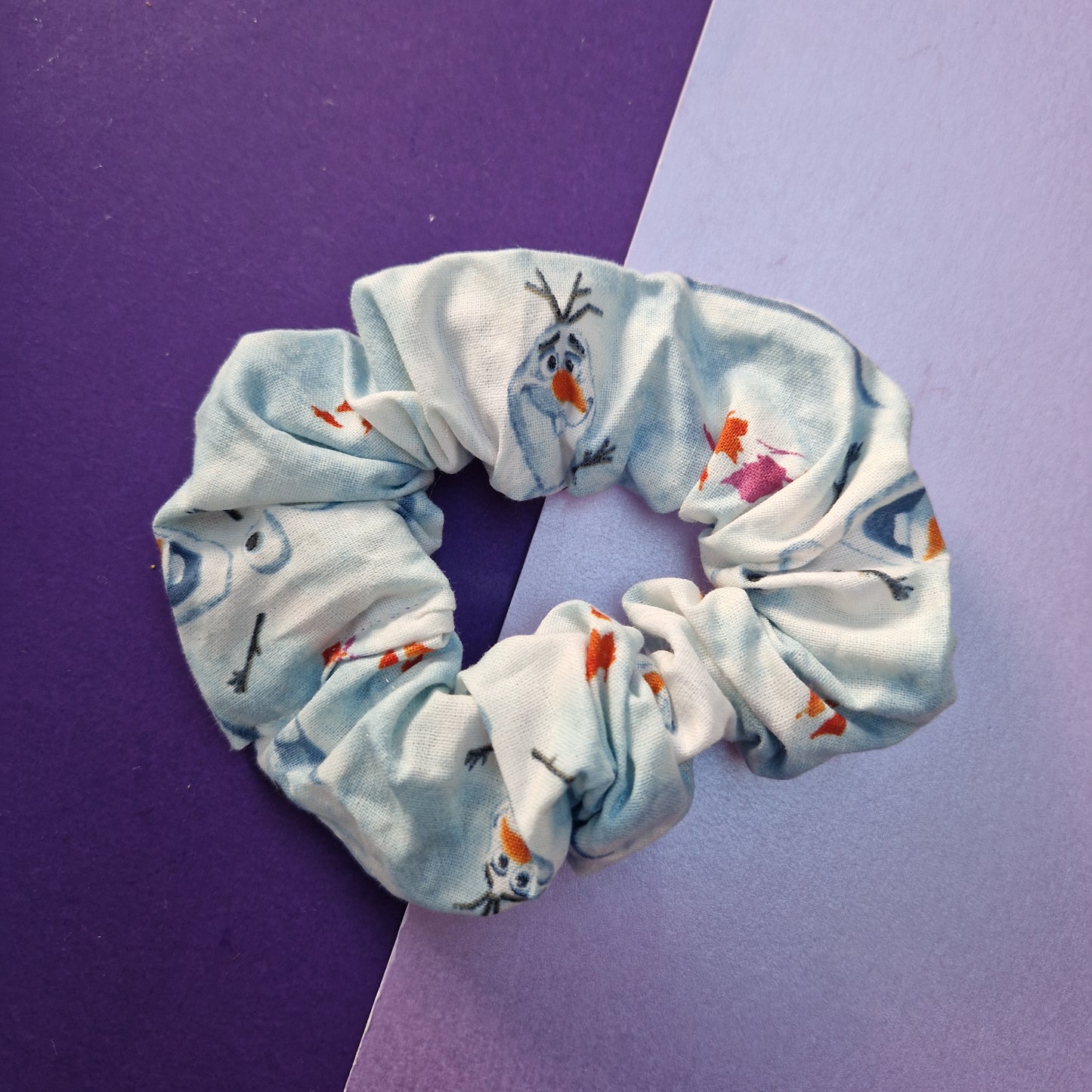 Talking snowman cotton hair scrunchie