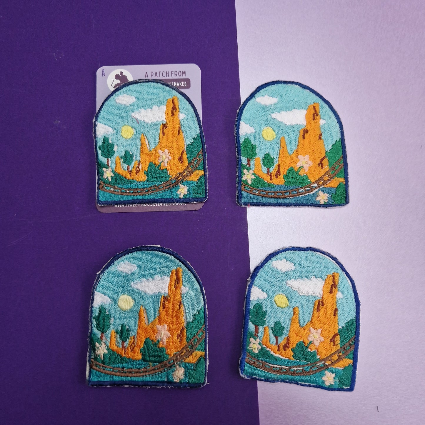 Practically perfect Big Thunder iron-on embroidered patch