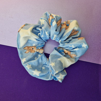 Bunny rabbit cotton hair scrunchie