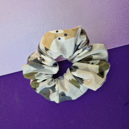 Fox cotton hair scrunchie