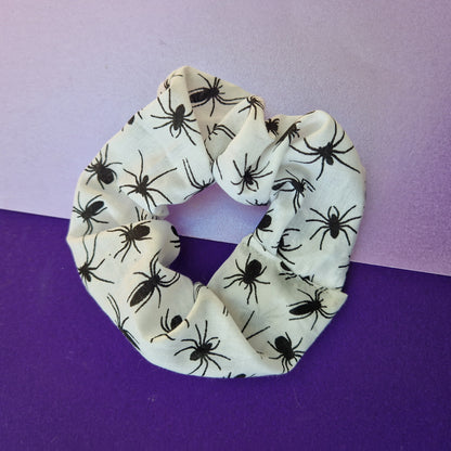 Spider cotton hair scrunchie