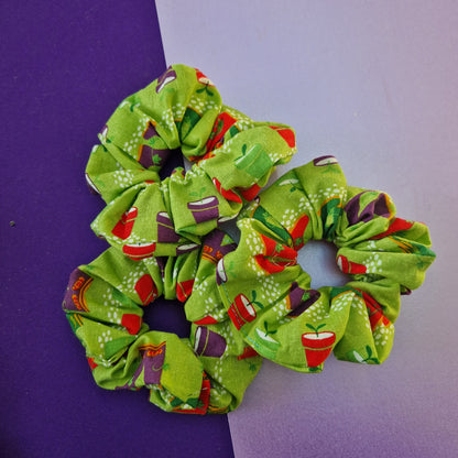 Plant garden cotton hair scrunchie