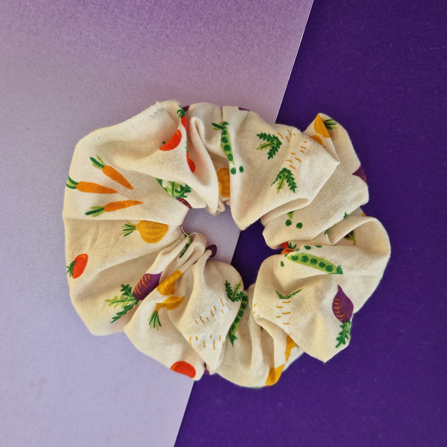Vegetable cotton hair scrunchie