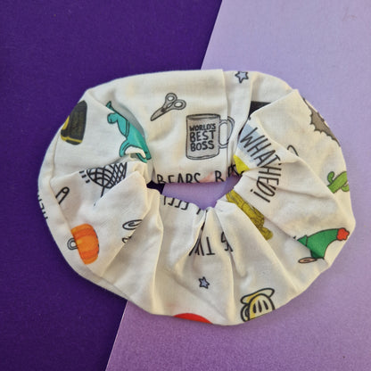 Office cotton hair scrunchie