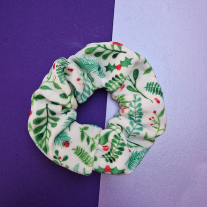 Velvet holly velvet hair scrunchie