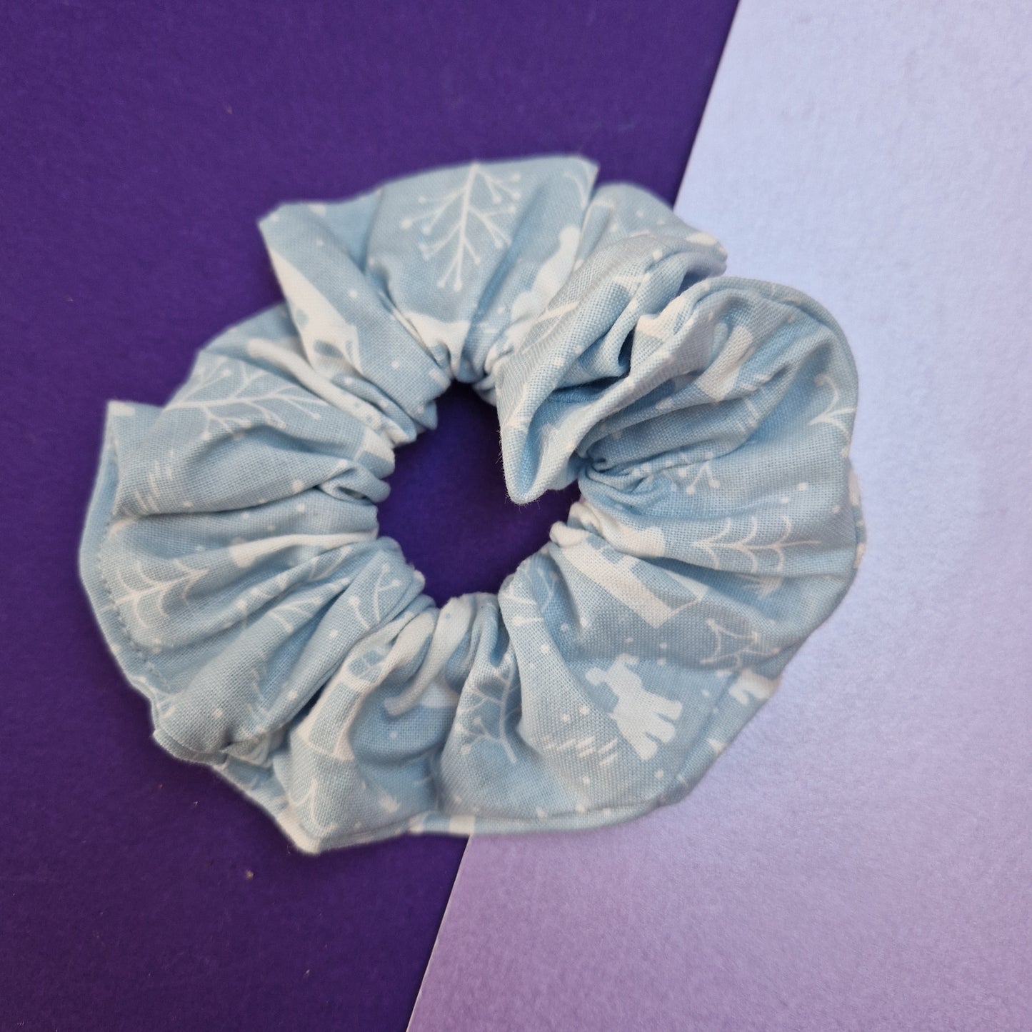 Blue the snowman hair scrunchie