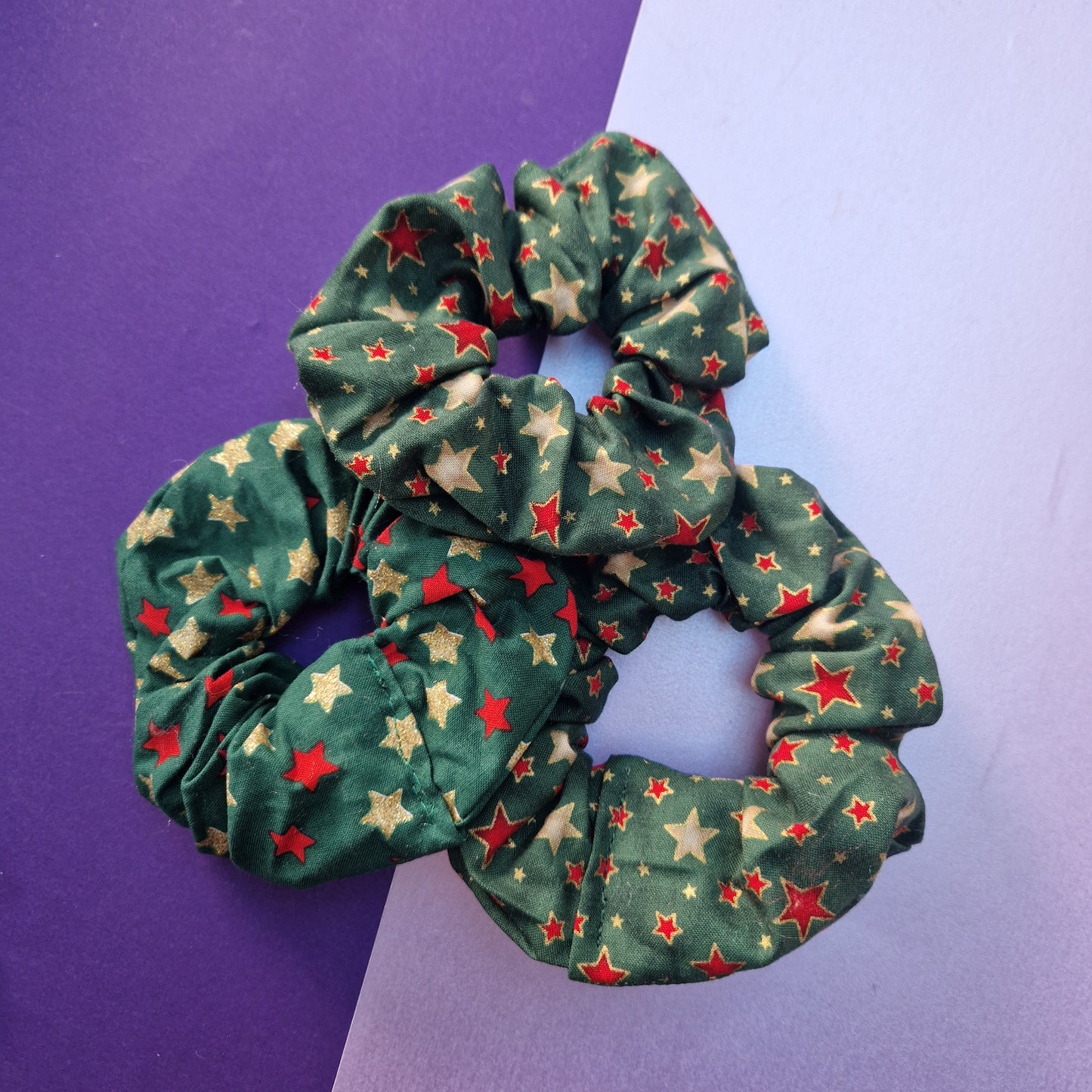 Star cotton hair scrunchie