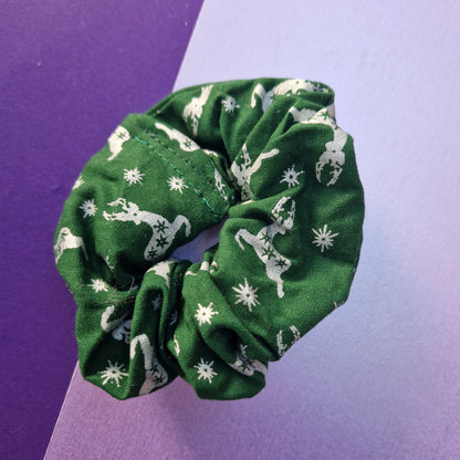 Reindeer cotton hair scrunchie