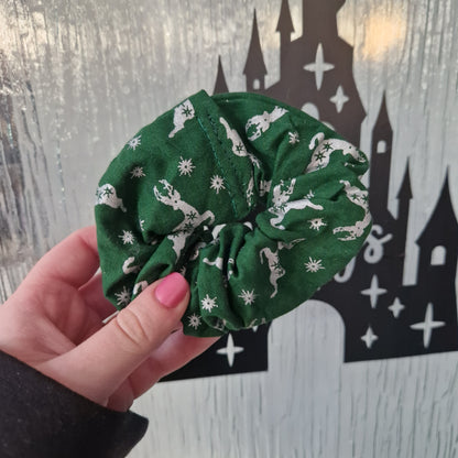 Reindeer cotton hair scrunchie