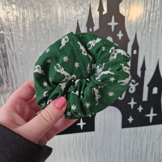 Reindeer cotton hair scrunchie