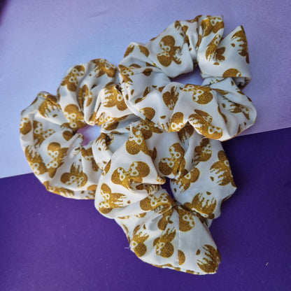 Faux glitter mouse cotton hair scrunchie