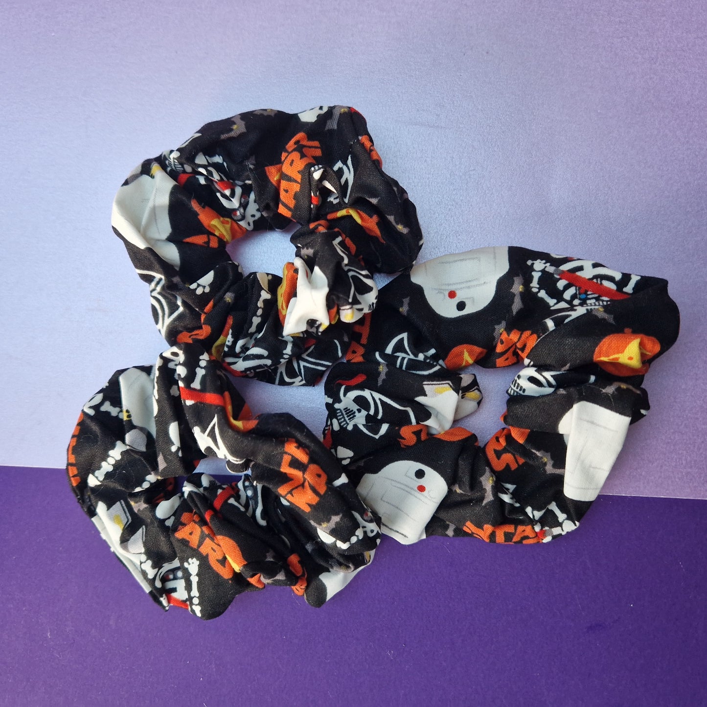 Glow in the Darkside cotton hair scrunchie