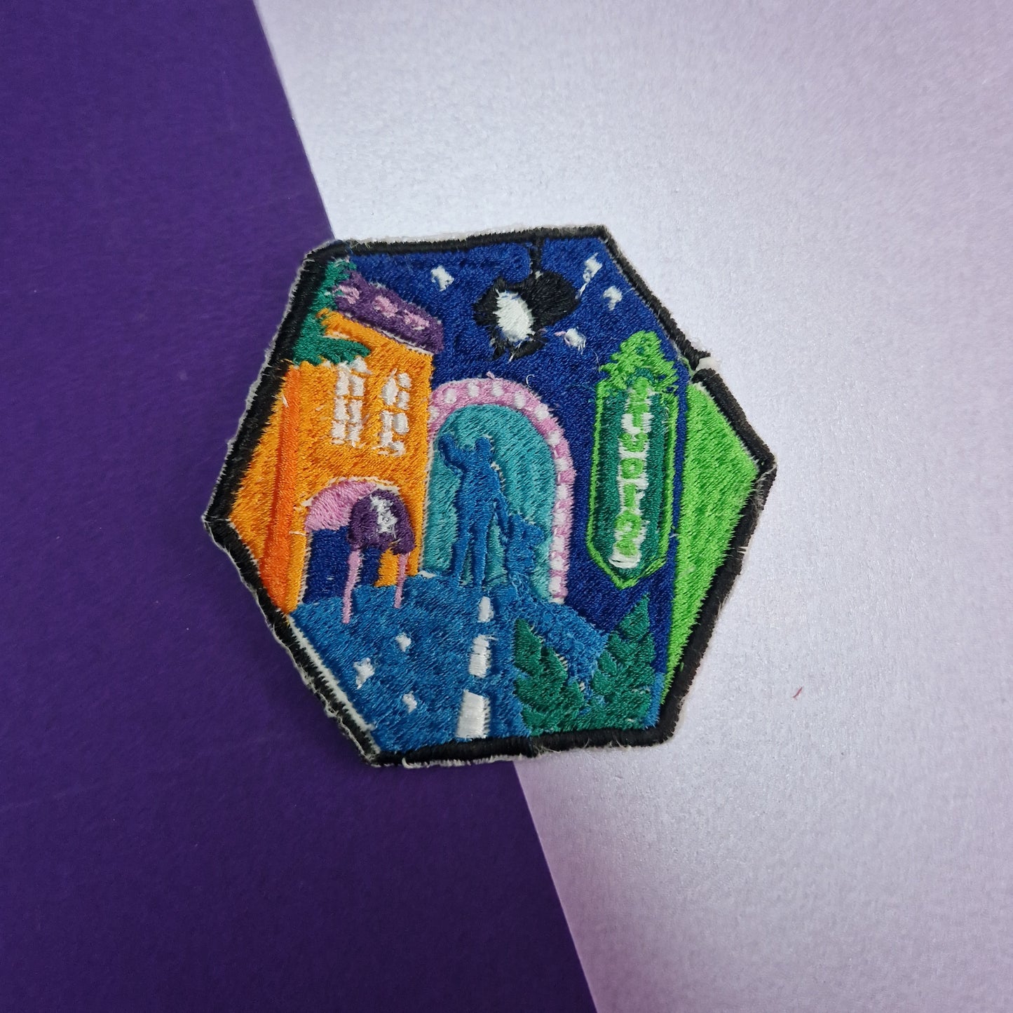 Practically perfect studios iron-on embroidered patch