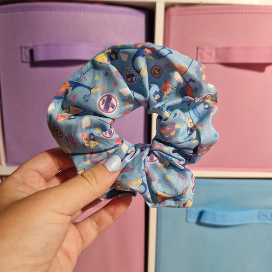 Wilderness Explorer themed cotton hair scrunchie