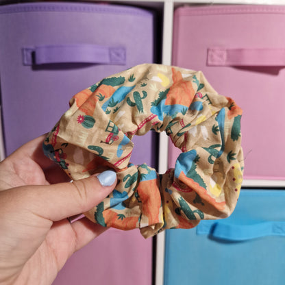 Wildest Ride themed cotton hair scrunchie