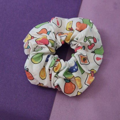 Animal island icon themed cotton hair scrunchie