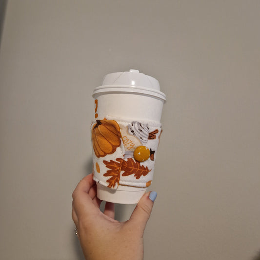 Sweater Weather cup blanket for hot or cold drinks