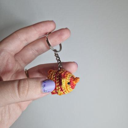 Elephant micro crochet keyring