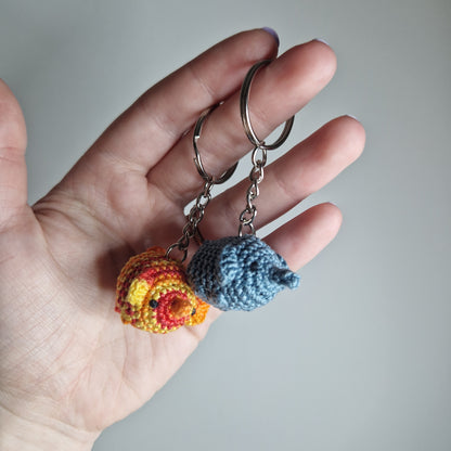 Elephant micro crochet keyring