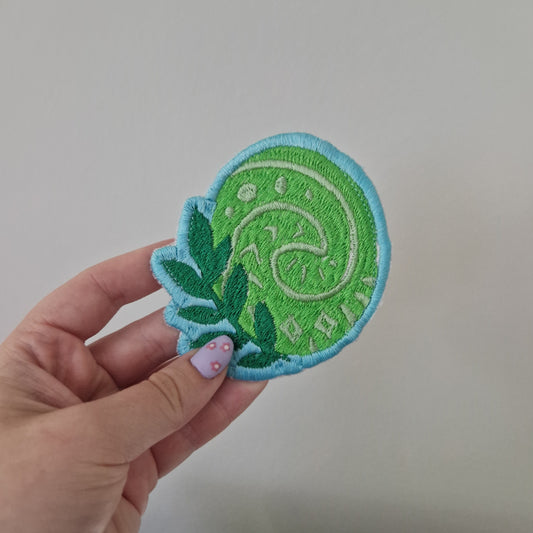 The Heart iron-on embroidered patch