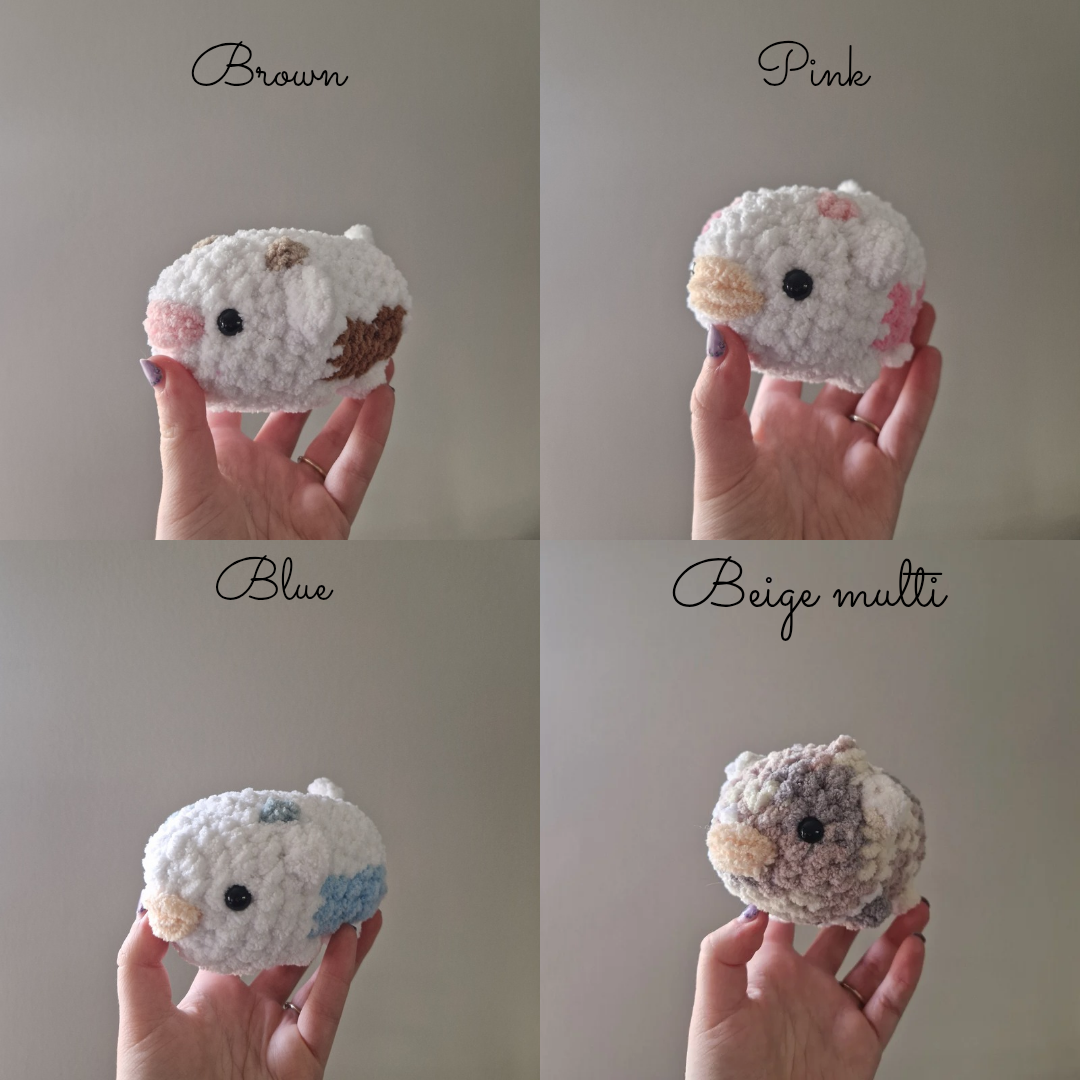 Small cow crochet plushie