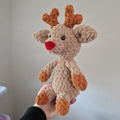 Reindeer crochet plushie