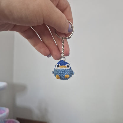 Baby Penguin micro crochet keyring