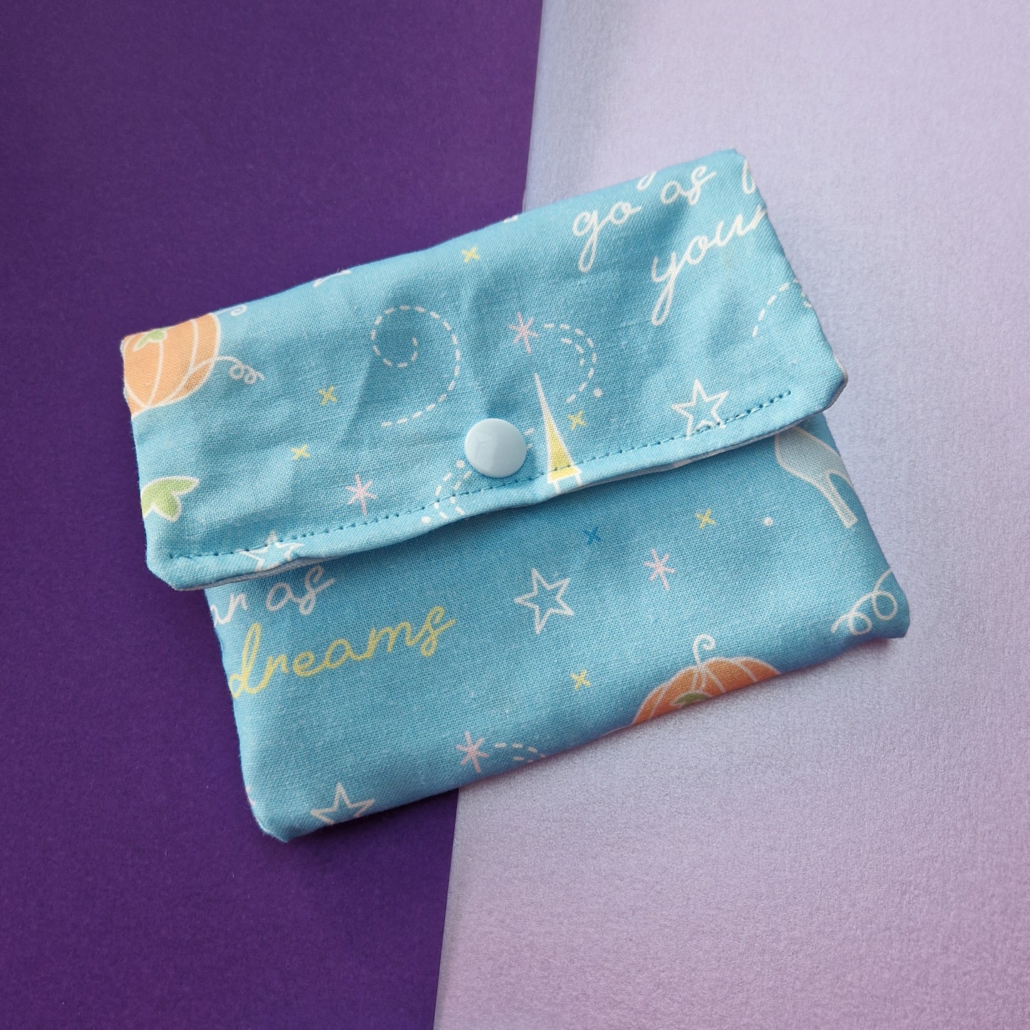Follow Your Heart double pocket Face Wipe Snap Pouch