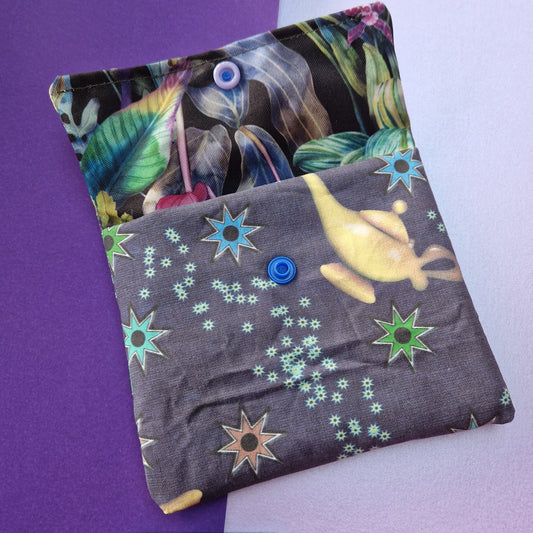 The Lamp double pocket Face Wipe Snap Pouch