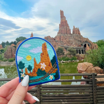 Big Thunder Mountain iron-on embroidered patch